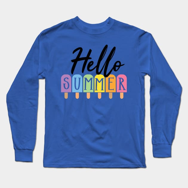 Hello Summer Long Sleeve T-Shirt by YOYtees